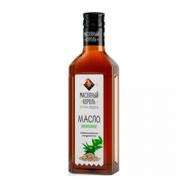 Масло конопляное нерафинированное 0,25 л