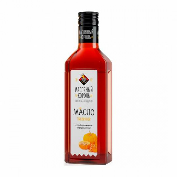 Масло тыквенное нерафинированное 0,25 л